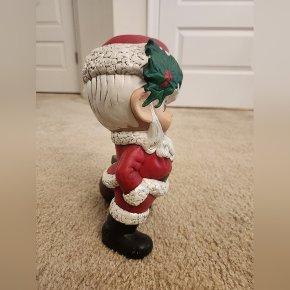 VTG 70’s Atlantic Mold Santa Claus Elf Christmas Planter Hand Painted Ceramic - Picture 2 of 7